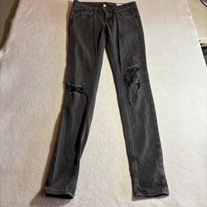 Rag &‎ Bone Distressed Skinny Soft Rock Jeans Womens Size 25 Wash 26x30 Denim